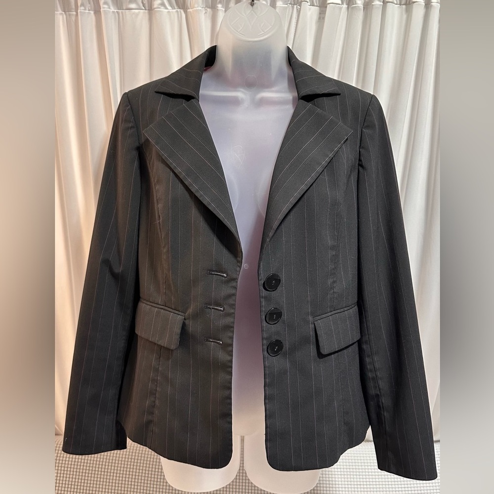 Classiques Entier Black Pinstripes Blazer